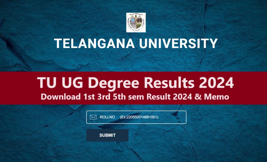 TU UG Degree 1st 3rd 5th Sem Results 2024 Memo Download