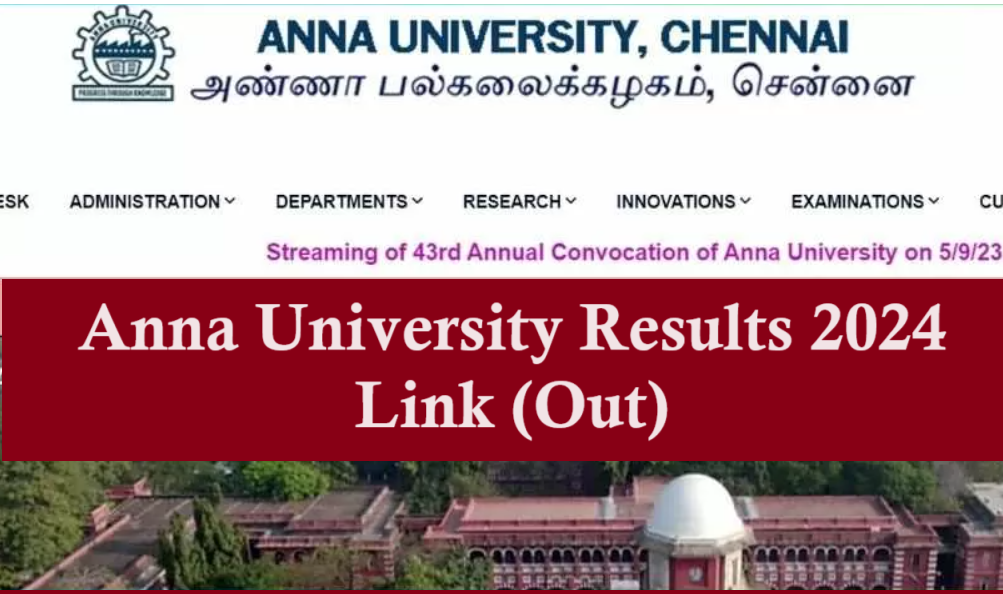 Anna University Results 2024 Name Wise Link 