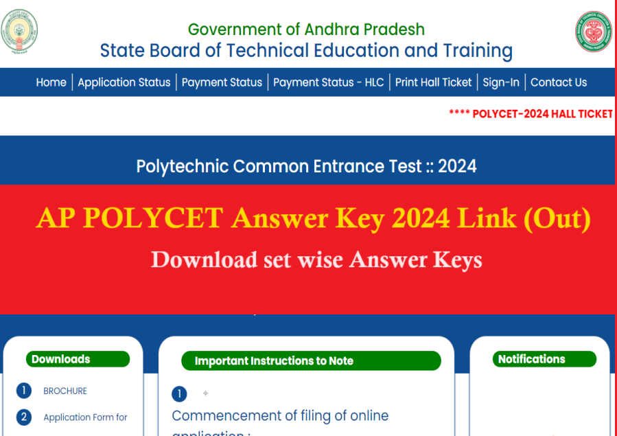 Ap Polycet 2024 Answer Key Download Link