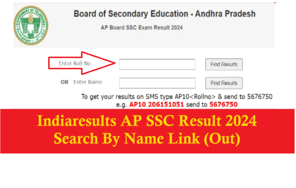 indiaresults ap ssc result 2024 link Name wise